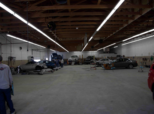 Your first view of our shop.