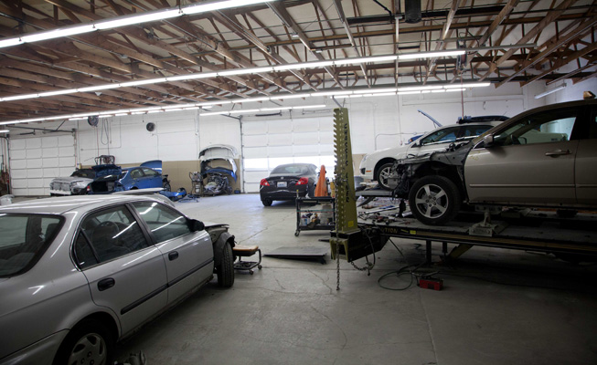 A view of our lift and body work.